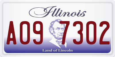 IL license plate A097302