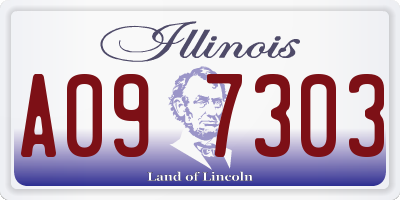 IL license plate A097303