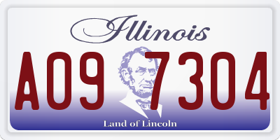 IL license plate A097304