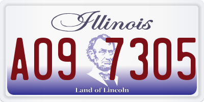 IL license plate A097305