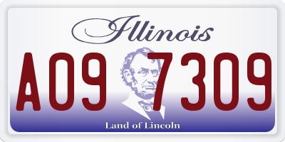 IL license plate A097309