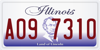 IL license plate A097310