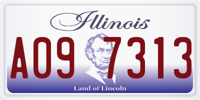 IL license plate A097313