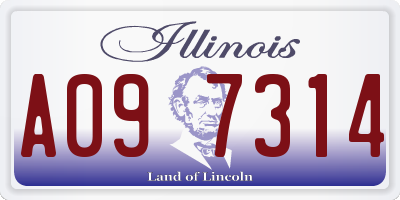 IL license plate A097314