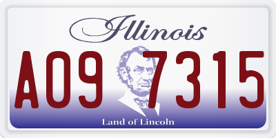 IL license plate A097315
