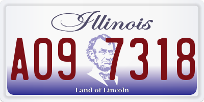 IL license plate A097318