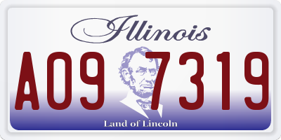 IL license plate A097319