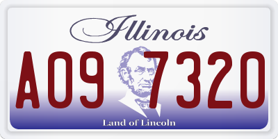 IL license plate A097320