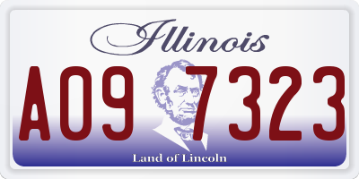 IL license plate A097323