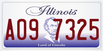 IL license plate A097325