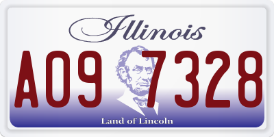 IL license plate A097328