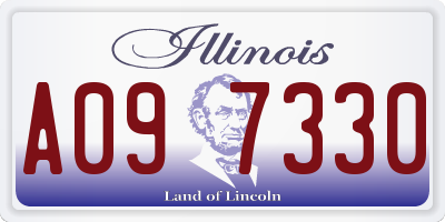 IL license plate A097330