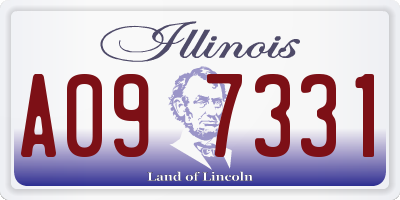 IL license plate A097331