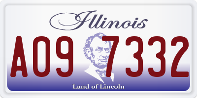 IL license plate A097332