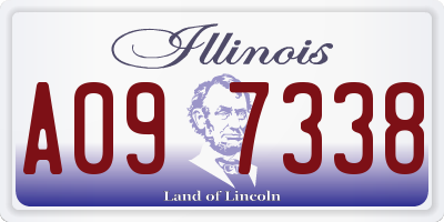 IL license plate A097338