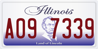 IL license plate A097339