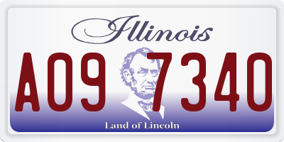 IL license plate A097340