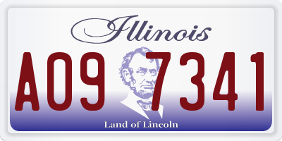 IL license plate A097341