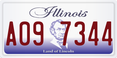 IL license plate A097344
