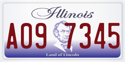 IL license plate A097345