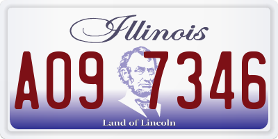 IL license plate A097346