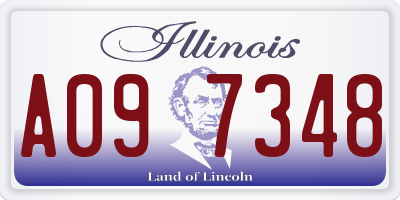 IL license plate A097348