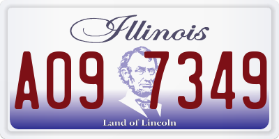 IL license plate A097349