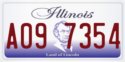 IL license plate A097354