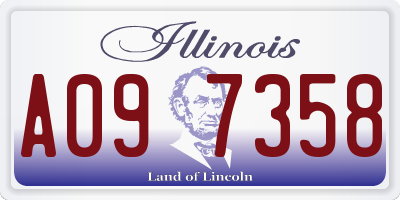 IL license plate A097358