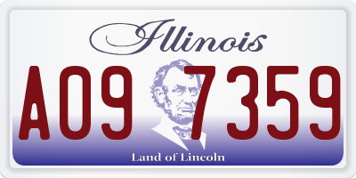 IL license plate A097359