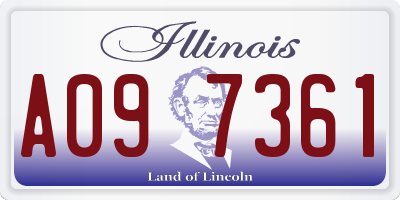 IL license plate A097361
