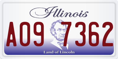 IL license plate A097362