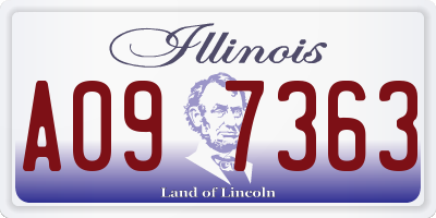 IL license plate A097363