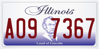 IL license plate A097367