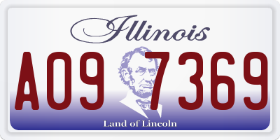 IL license plate A097369