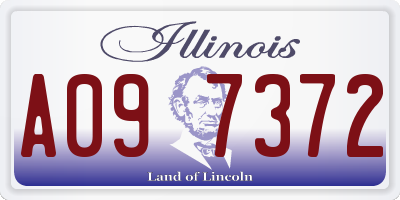 IL license plate A097372