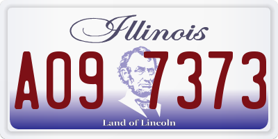 IL license plate A097373
