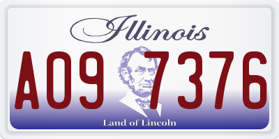 IL license plate A097376