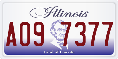 IL license plate A097377