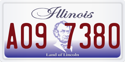 IL license plate A097380