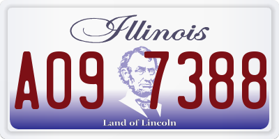 IL license plate A097388