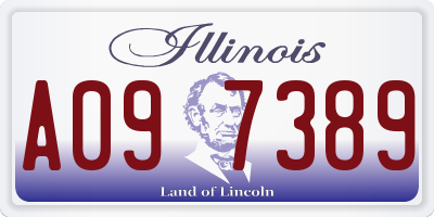 IL license plate A097389