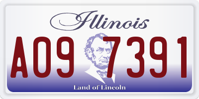 IL license plate A097391