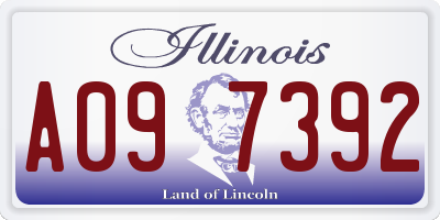 IL license plate A097392