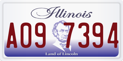 IL license plate A097394