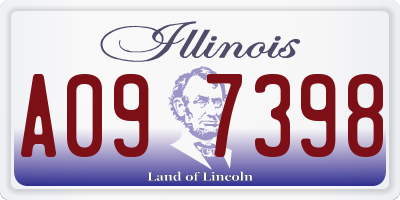 IL license plate A097398