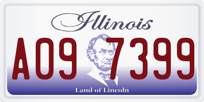 IL license plate A097399