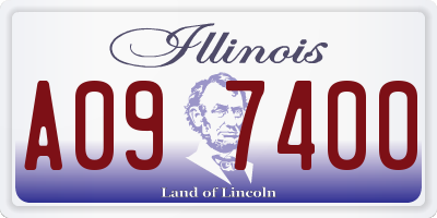 IL license plate A097400