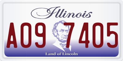 IL license plate A097405