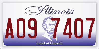 IL license plate A097407